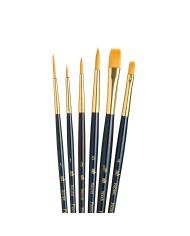 Set de pinceaux Princeton Real Value 9132 Gold Taklon – 6 pinceaux assortis