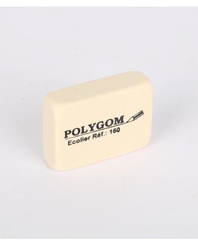 Gomme Polygom 160 Blanche Caoutchouc