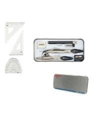 Boîte de Géométrie Maped Study 10 Pièces en Coffret Métal