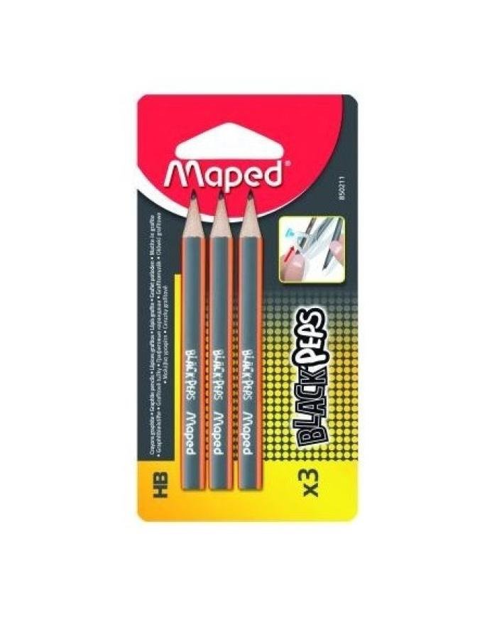 Mini Crayons Graphite HB Maped pour Compas – Sachet de 3