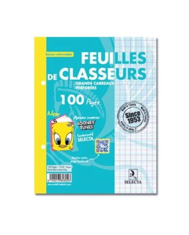 Feuilles de Classeur A4 100 Pages 60g Selecta