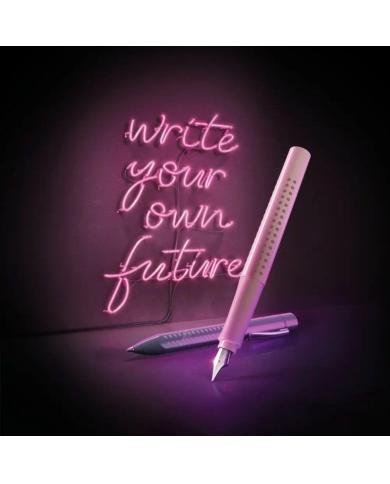 Coffret Écriture Faber-Castell Grip 2010 Harmony Rose Shadows – Stylo-plume M + Stylo-bille