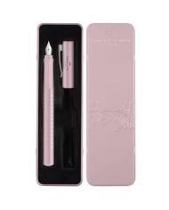 Coffret Écriture Plume Sparkle M Rose Faber-Castell