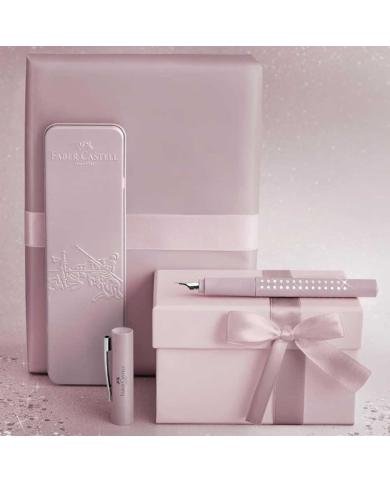 Coffret Écriture Plume Sparkle M Rose Faber-Castell