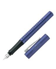 Stylo plume Grip 2011 bleu classique – Plume M – Faber-Castell