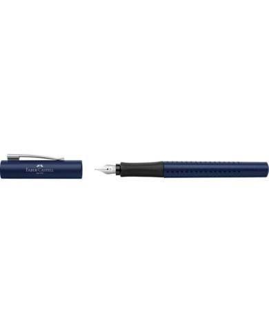 Stylo plume Grip 2011 bleu classique – Plume M – Faber-Castell