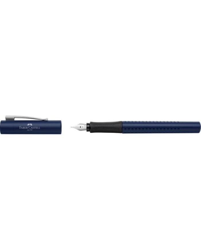Stylo plume Grip 2011 bleu classique – Plume M – Faber-Castell