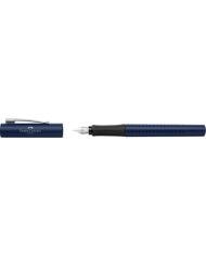 Stylo plume Grip 2011 bleu classique – Plume M – Faber-Castell