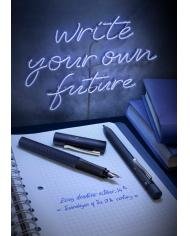 Stylo plume Grip 2011 bleu classique – Plume M – Faber-Castell