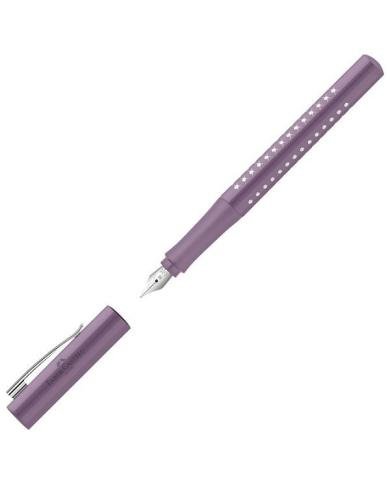 Stylo plume Sparkle violet – Plume moyenne (M) – Faber-Castell