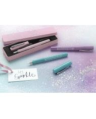 Stylo plume Sparkle bleu – Plume moyenne (M) – Faber-Castell