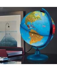 Globe terrestre lumineux Orion bleu Ø 25 cm – version française