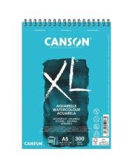 Bloc spiralé Canson XL Aquarelle A5 – 30 feuilles – 300 g/m²