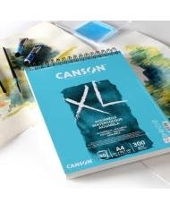 Bloc spiralé Canson XL Aquarelle A5 – 30 feuilles – 300 g/m²