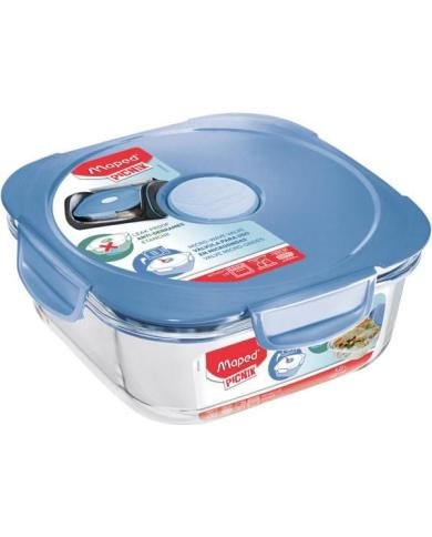 Boîte de conservation Maped Picnik Concept en verre 1,2 L Bleue