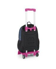 Chariot scolaire Gabol bleu – trolley à roulettes pour cartable enfant avec structure renforcée