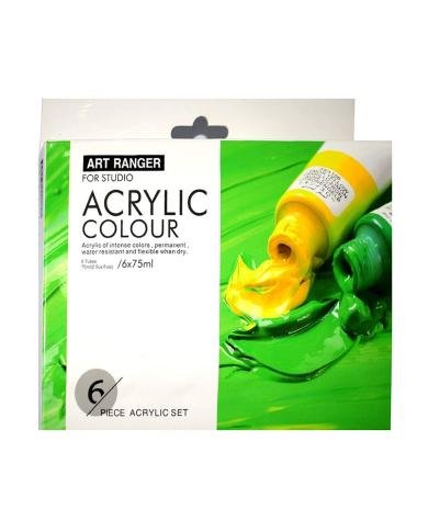 Set de peinture acrylique Art Rangers – 6 tubes x 75 ml