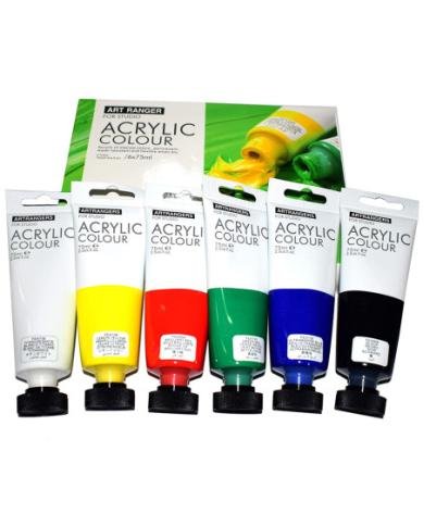Set de peinture acrylique Art Rangers – 6 tubes x 75 ml