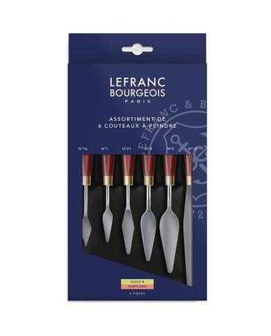 Set de 6 couteaux à peindre Lefranc Bourgeois