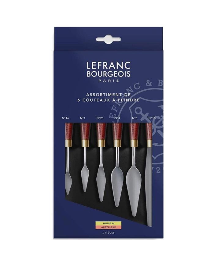 Set de 6 couteaux à peindre Lefranc Bourgeois