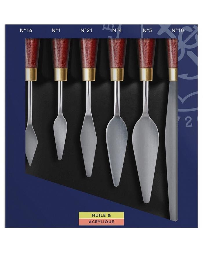 Set de 6 couteaux à peindre Lefranc Bourgeois