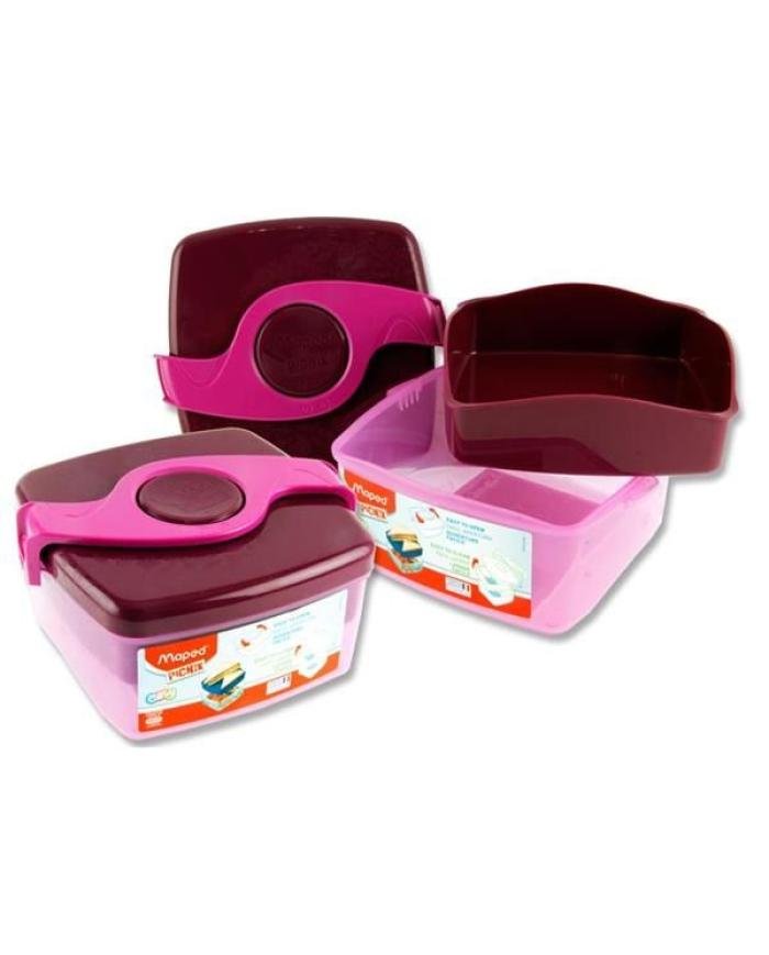 Boîte à Déjeuner Maped Picnik Origins 1,4 L Rose – 2 Compartiments Amovibles Sans BPA