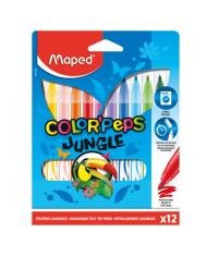 Maped Feutres Color'Peps Jungle x12 Lavables