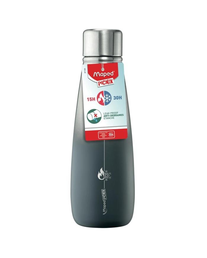 Bouteille Isotherme Maped Picnik Concept Adult 500 ml Gris en Acier Inoxydable