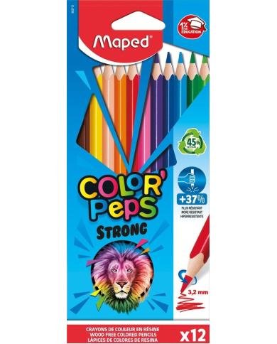 Maped Crayons de couleur Color'Peps Strong x12