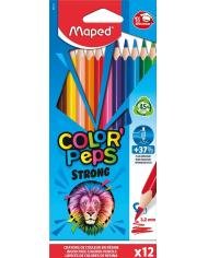 Maped Crayons de couleur Color'Peps Strong x12