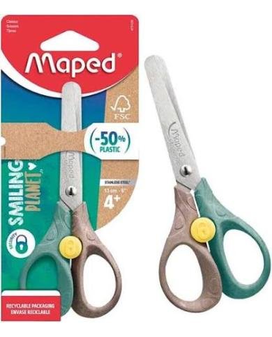 Maped Ciseaux Security Smiling Planet 13 cm