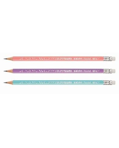 Maped Crayon Noir HB N°2 Pastel + Gomme