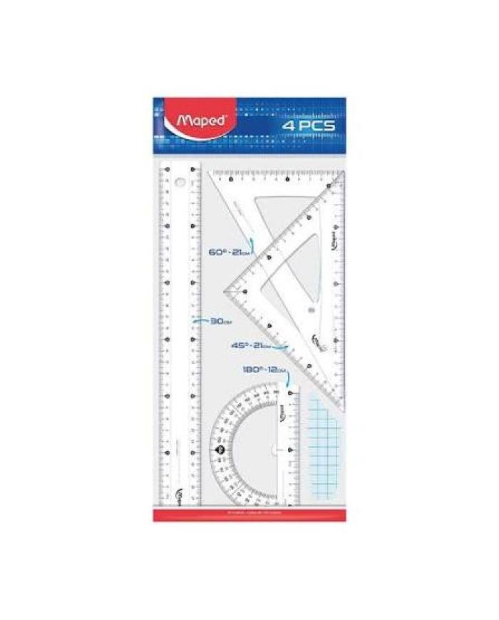 Pochette Géométrique Maped 30 cm Kit Complet 4 Pièces