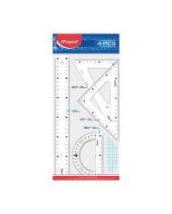 Pochette Géométrique Maped 30 cm Kit Complet 4 Pièces