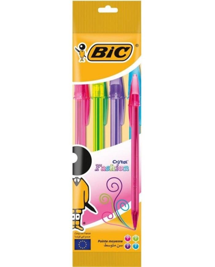 BIC Cristal Fashion Pochette De 4