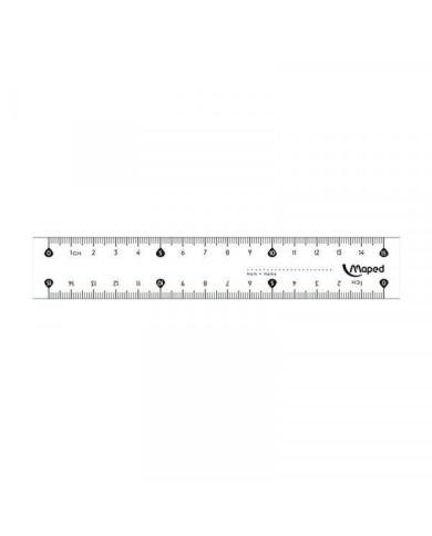 Règle Maped Essentials 15 cm Transparente Graduée en Plastique