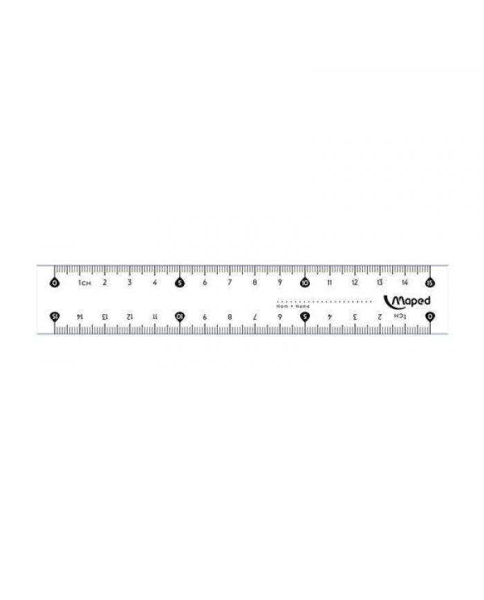 Règle Maped Essentials 15 cm Transparente Graduée en Plastique