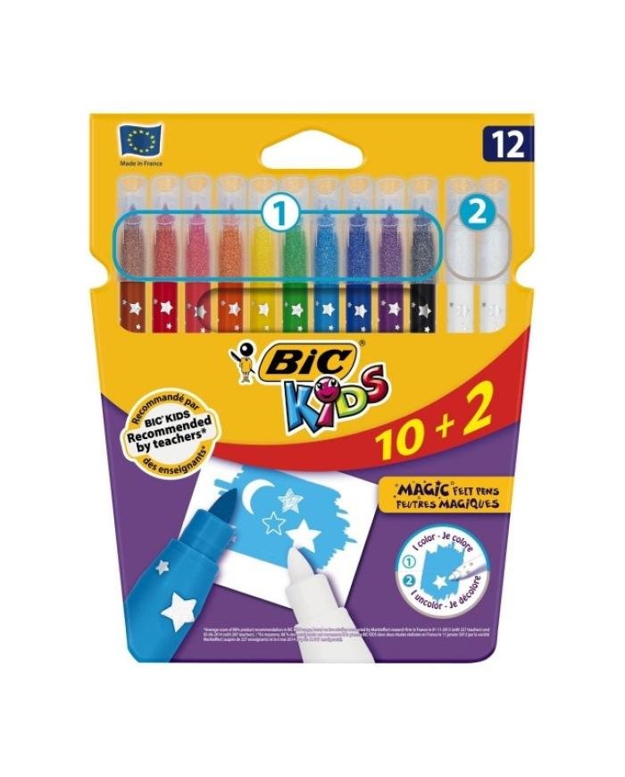 Feutres Effaçables BIC Kids Magic 10 Couleurs + 2 Effaceurs