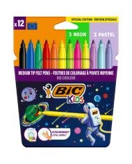 Feutres BIC Kids Cosmo 12 Couleurs Lavables