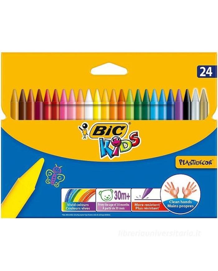 Crayons de Cire BIC Kids Plastidecor 24 Couleurs