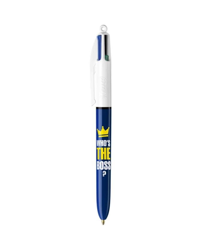 BIC 4 Couleurs - Stylo à bille 4 couleurs - 1 mm - « Who's The Boss »
