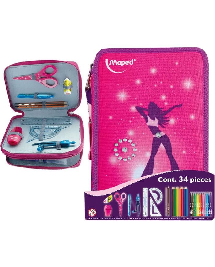 Trousse Scolaire Maped Girly 34 Pièces