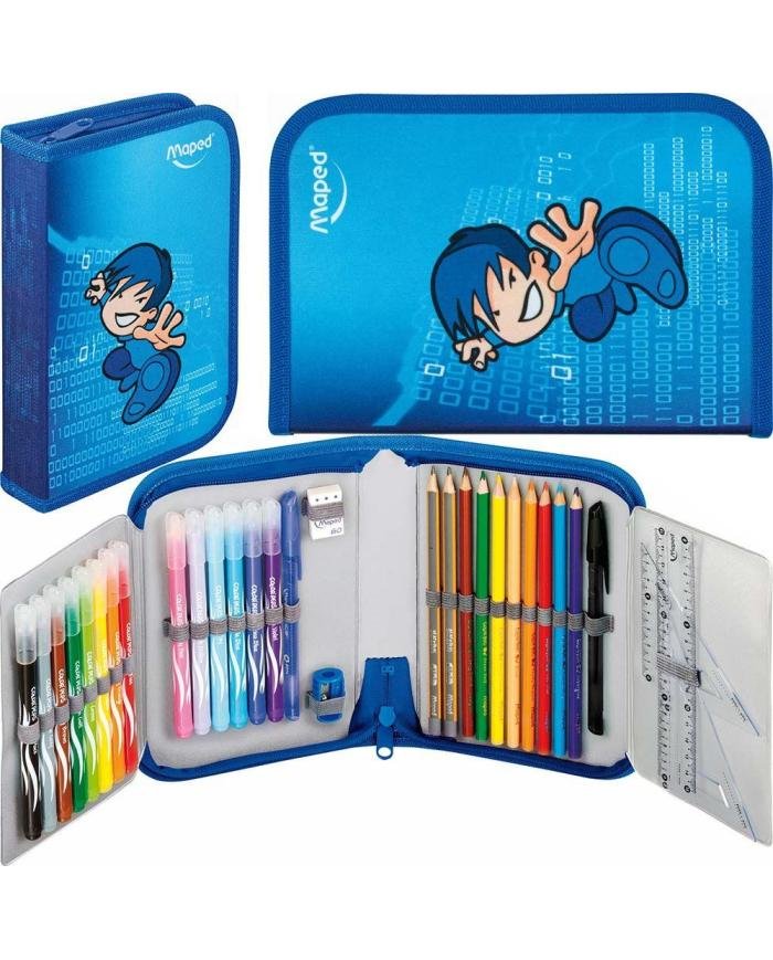 Trousse Scolaire Maped Karate Garnie 31 Pièces