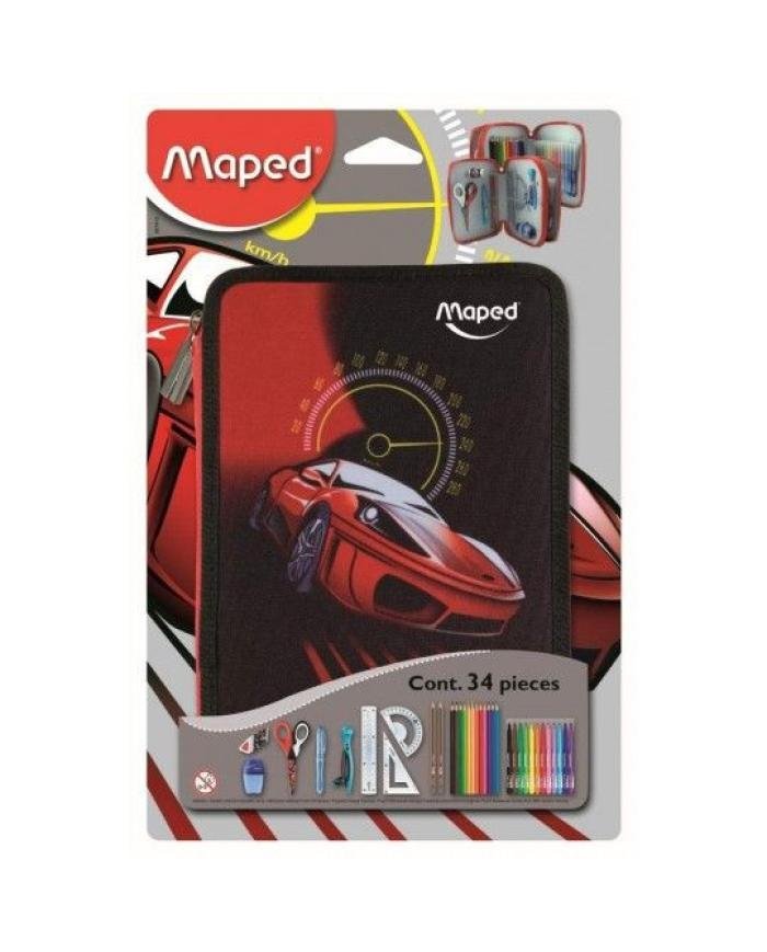 Trousse Scolaire Maped Cars Double Compartiment