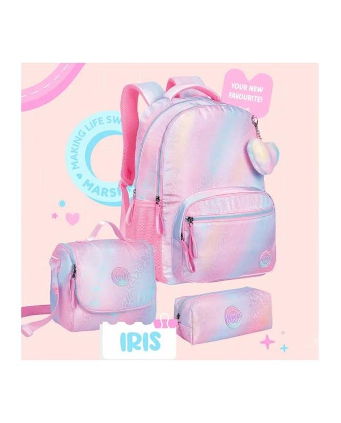 Sac à Dos 2 compartiments, Iris Rose - Marshmallow