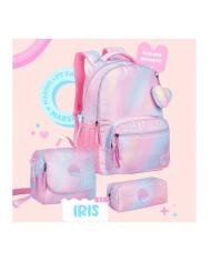 Sac à Dos 2 compartiments, Iris Rose - Marshmallow