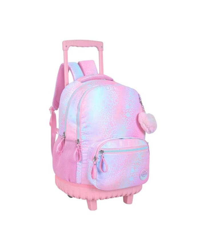 Sac à Dos à Roulettes Trolley, Iris Rose - Marshmallow