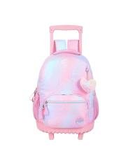 Sac à Dos à Roulettes Trolley, Iris Rose - Marshmallow