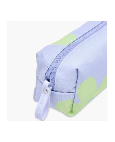 Trousse 1 compartiment, Petals Bleu - Marshmallow