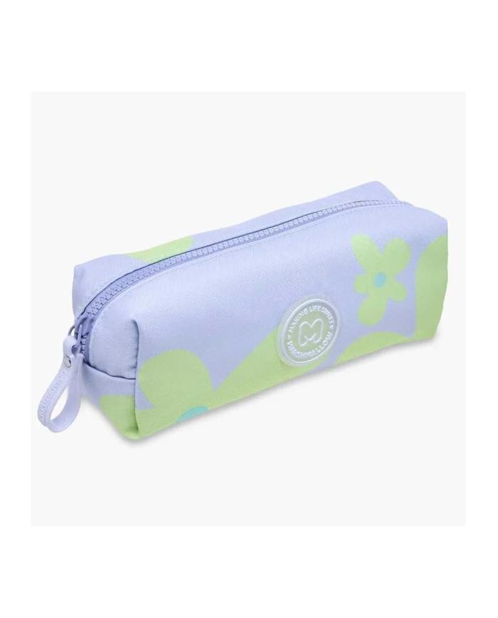Trousse 1 compartiment, Petals Bleu - Marshmallow